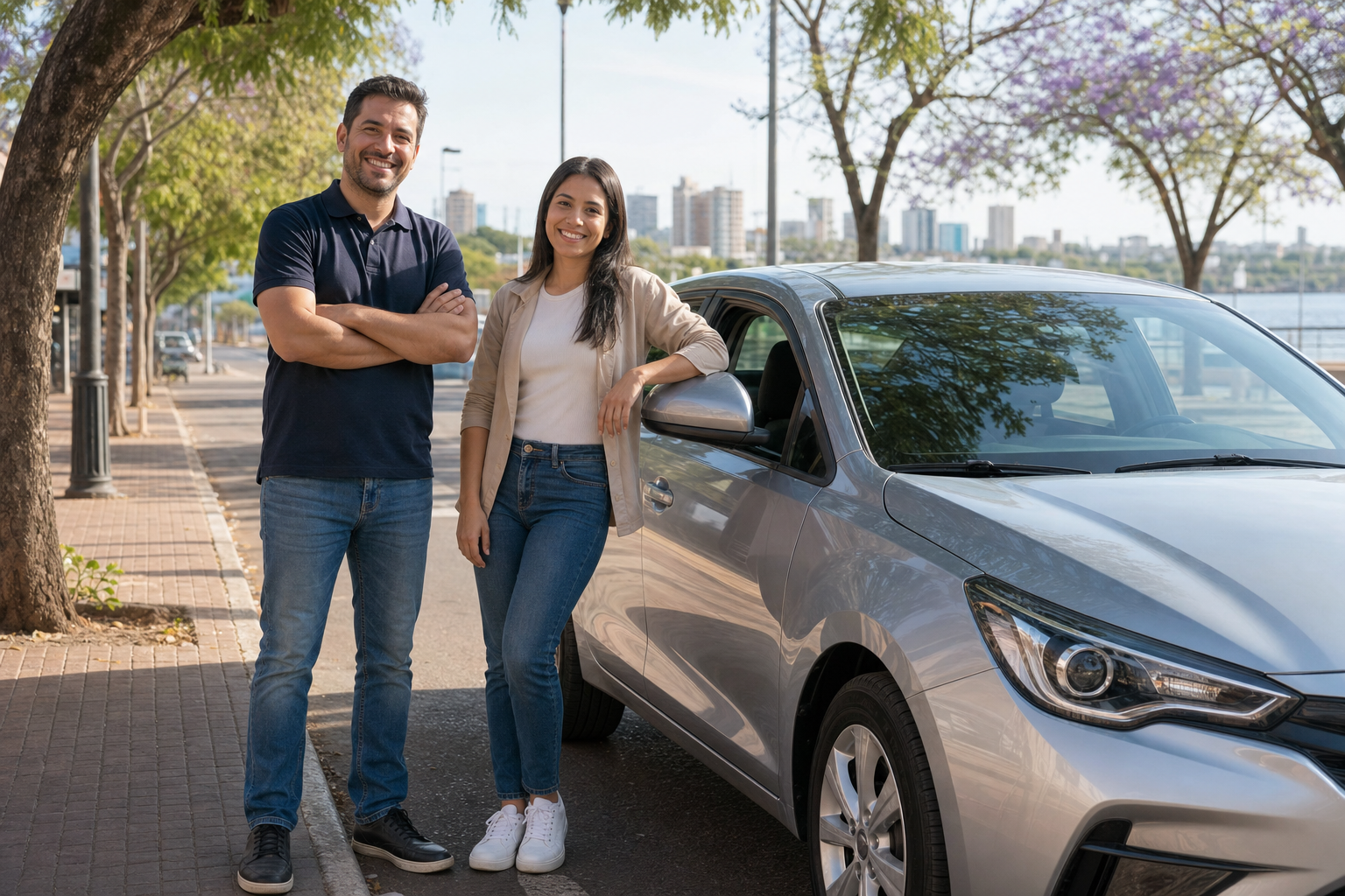 Conductores en la ciudad de Posadas
